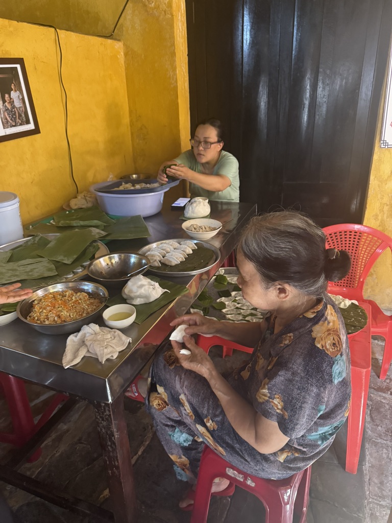 Handmade dumplings and noodles in Hoi An