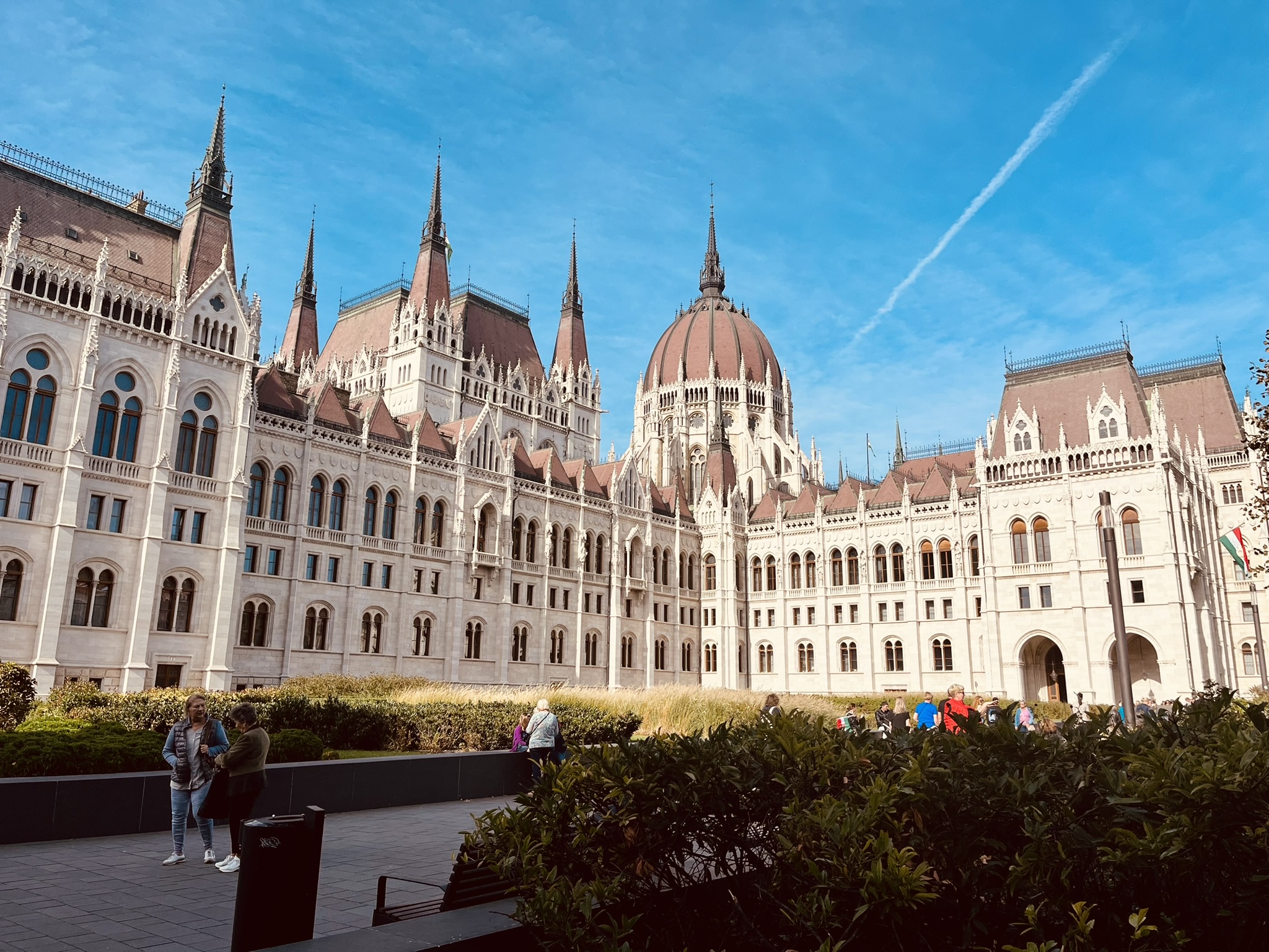 Historic Budapest street scene